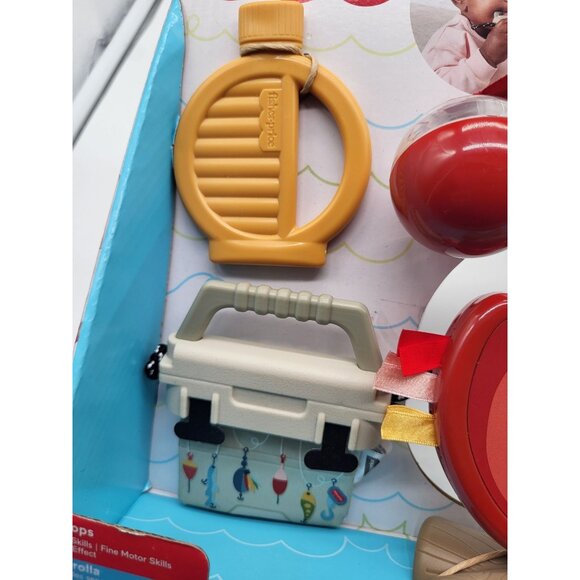 Fisher-Price Mini Me Moments Camp & Crinkle Gift Set 7-Piece Fishing Hiking Toy - Picture 7 of 9